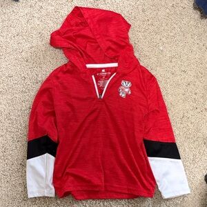 Wisconsin Badgers Kid Red Hoodie